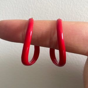 Stephanie Gottlieb wavy enamel hoops